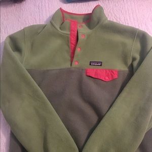 Green Patagonia Synchilla Fleece Pullover